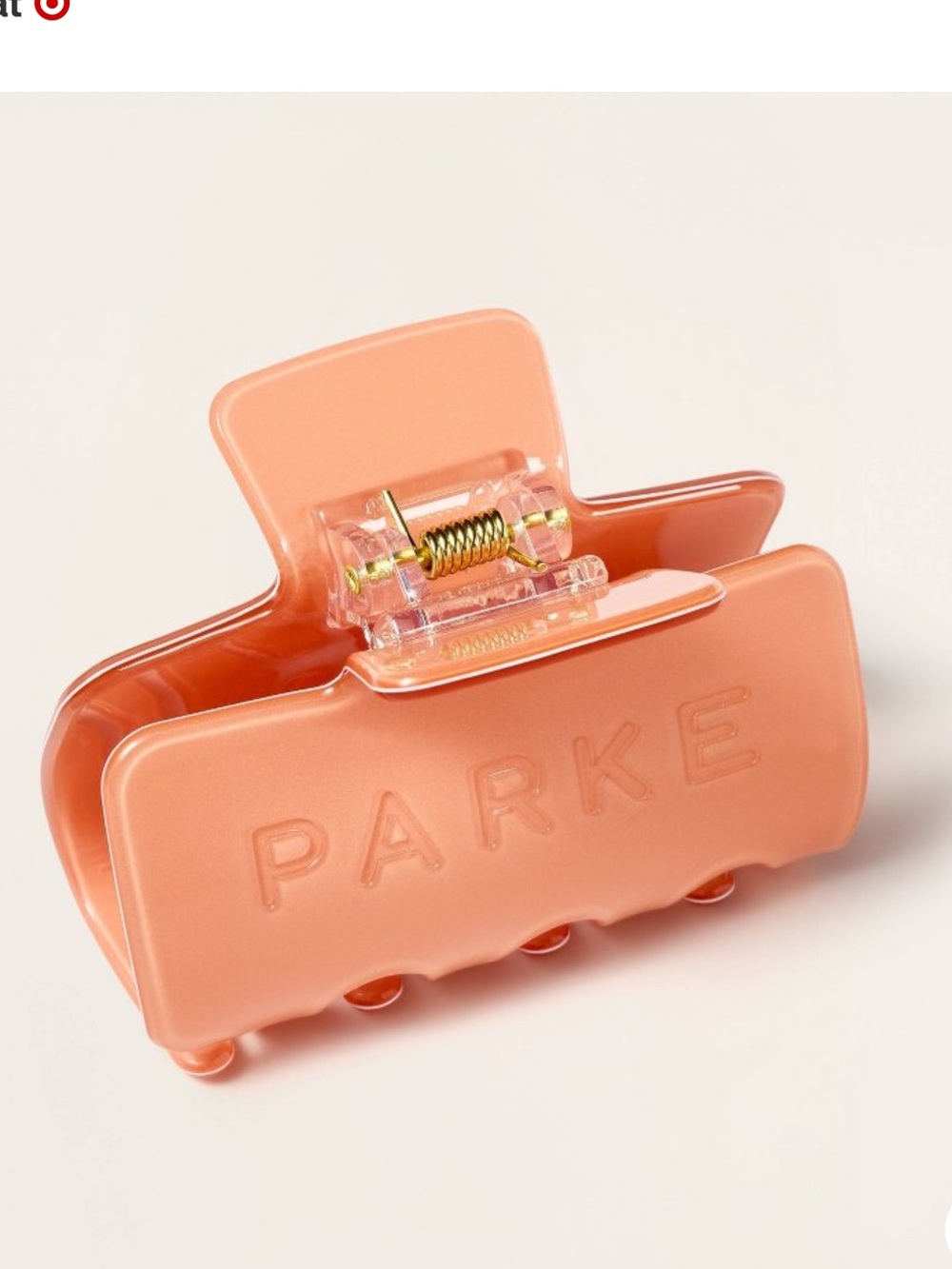 PARKE Peach Hair Claw Clip - Women's Accessory